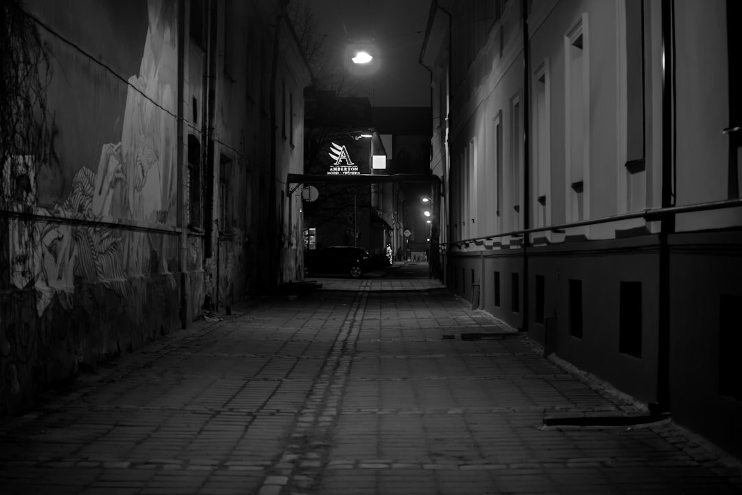 dark alley at night