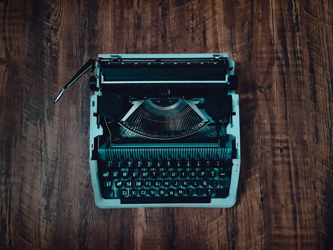 old typewriter with paper